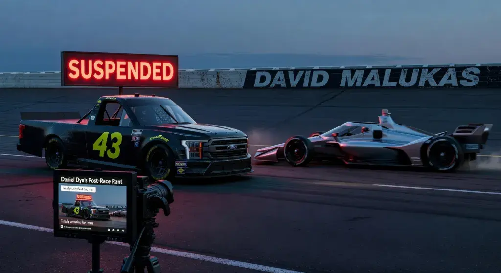 NASCAR suspends Truck Series driver Daniel Dye indefinitely over disparaging livestream comments about IndyCar's David Malukas