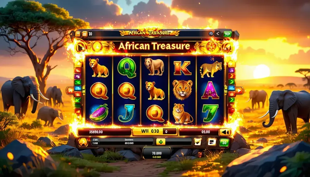 African Treasure Slot Review - Explore the Wild Safari Theme and Play the Demo for Free