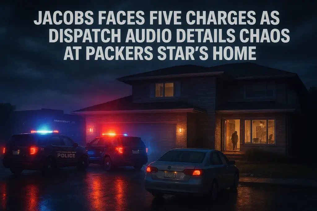 Jacobs Faces Five Charges as Dispatch Audio Details Chaos at Packers Star's Home